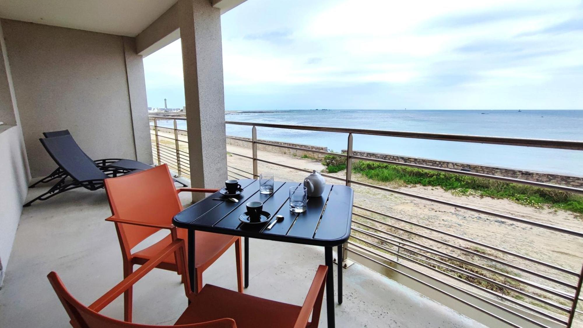 דירות Penmarcʼh Reve Bleu - Vue Mer Exceptionnelle - Wifi - Draps Et Serviettes Inclus - Balcon Avec Mobilier De Jardin מראה חיצוני תמונה
