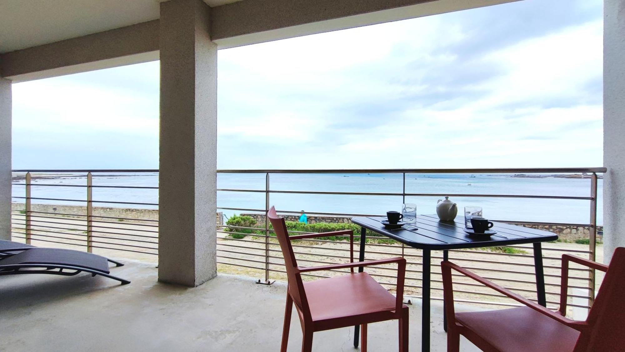 דירות Penmarcʼh Reve Bleu - Vue Mer Exceptionnelle - Wifi - Draps Et Serviettes Inclus - Balcon Avec Mobilier De Jardin מראה חיצוני תמונה