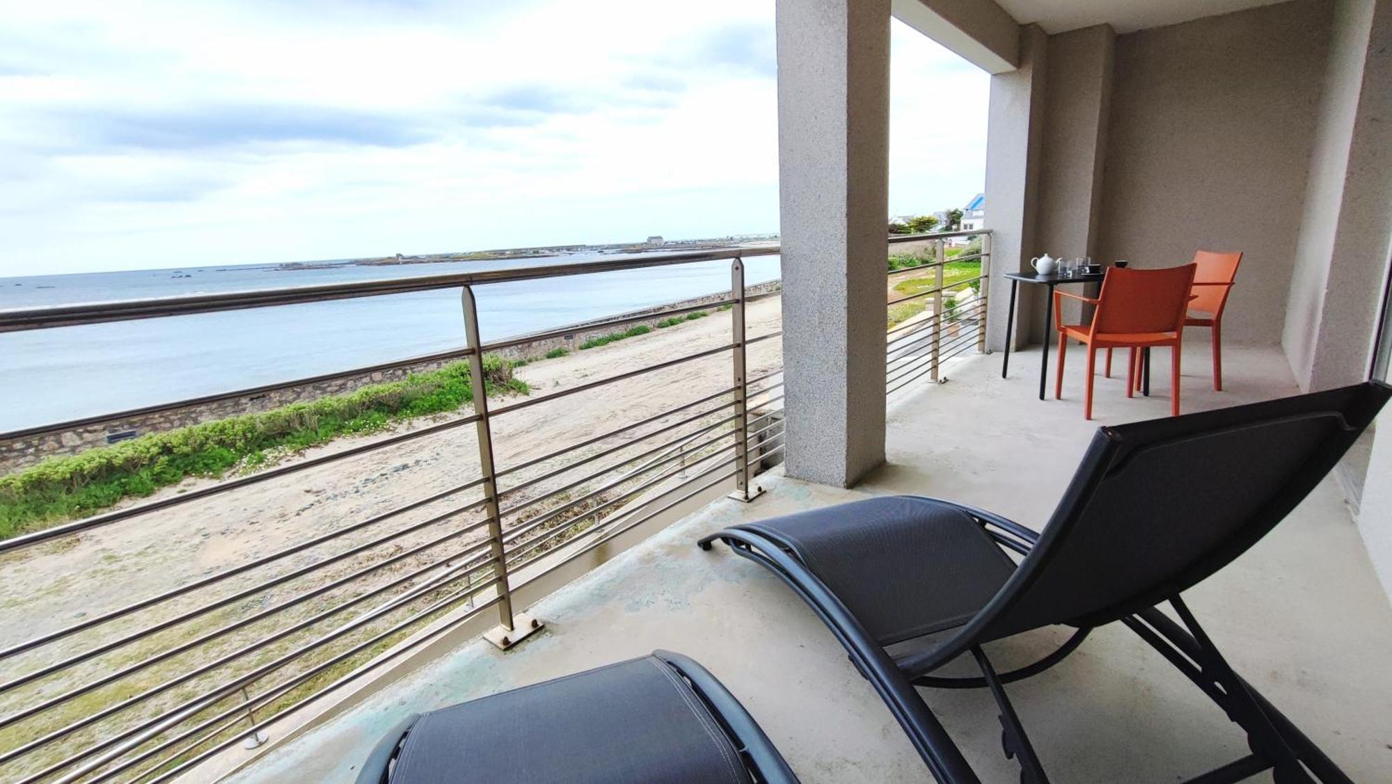 דירות Penmarcʼh Reve Bleu - Vue Mer Exceptionnelle - Wifi - Draps Et Serviettes Inclus - Balcon Avec Mobilier De Jardin מראה חיצוני תמונה
